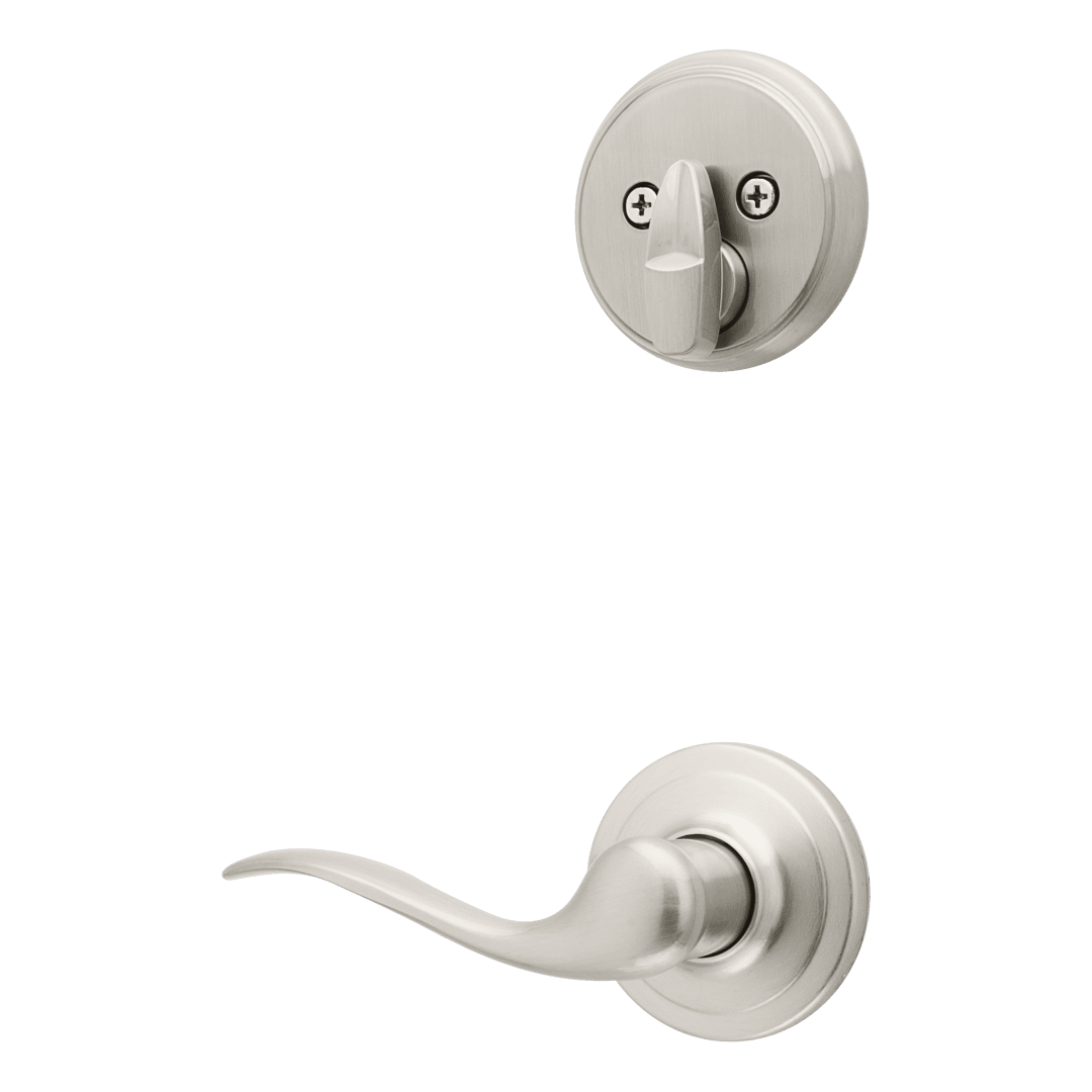 966 Single Cylinder Interior Pack w/ Tustin Right-Handed Lever Handlesets in Satin Nickel