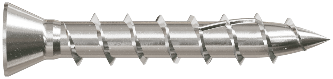 Simpson Strong-Tie T07100WP1 Deck-Drive™ DWP WOOD SS Screw — #7 x 1 in. T15, Trim Head, Type 316 (1 lb.) (Pack of 10)