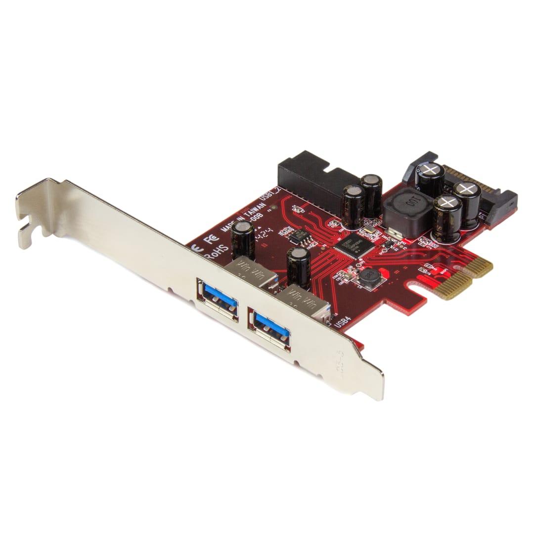 4 Port USB 3 0 PCI Express PCIe Controller Card 2 Ext 2 Int