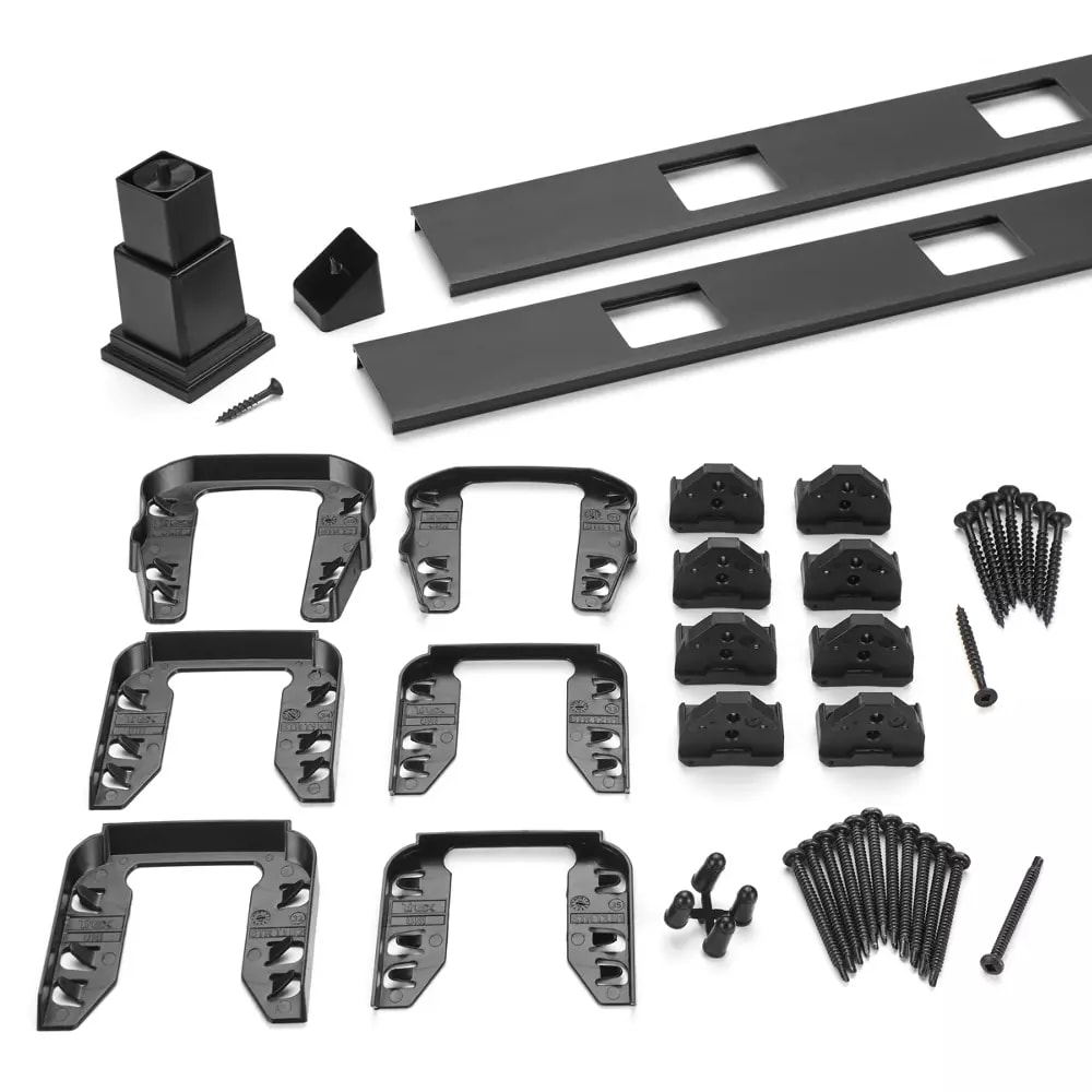 8-ft Transcend Accessory Infill Kit for Square Composite Balusters-Stair-Charcoal Black