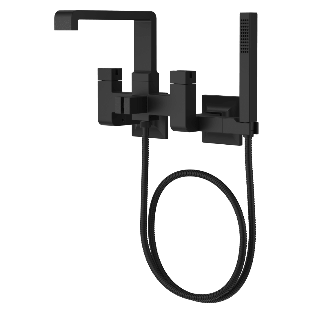 Verve Wall-mount Tub Filler without Handles in Matte Black