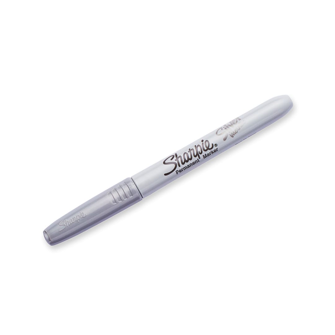 Sharpie® Metallic Permanent Marker, Fine Point, Silver, 1 Count
