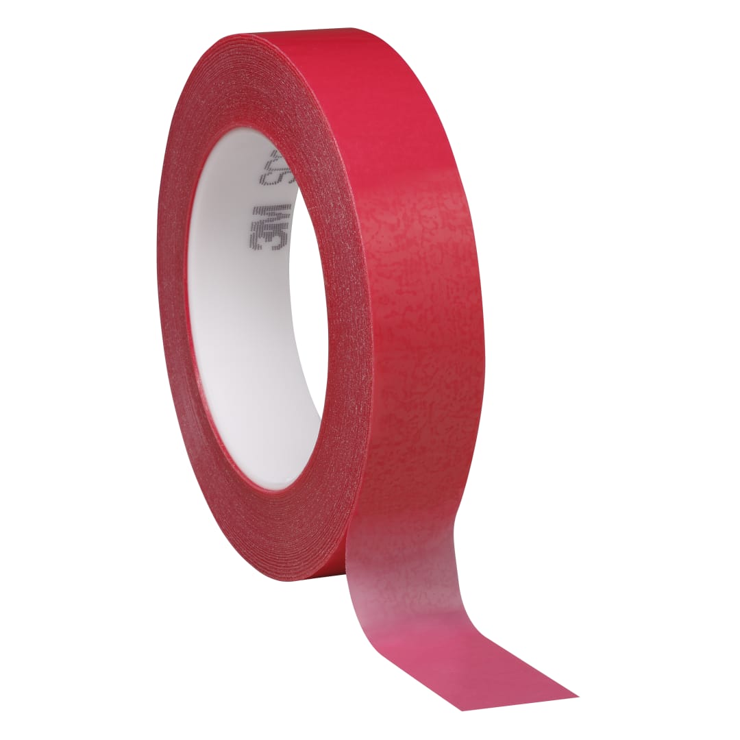 3M™ 1280 Hochtemperatur-Polyester-Klebeband, Rot, 1219 mm x 66 m