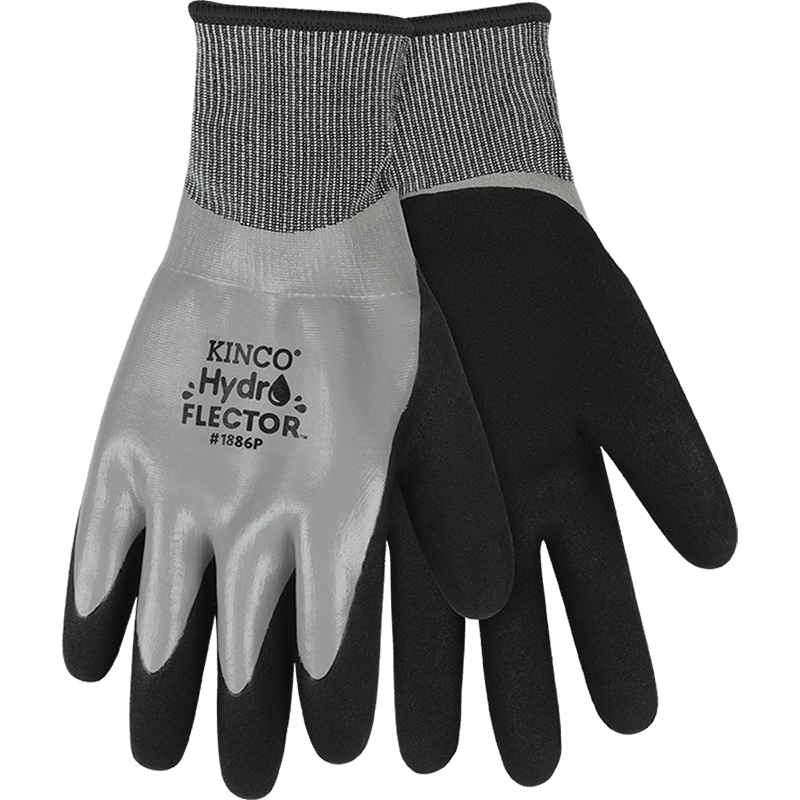 HydroFlector™ Lined Waterproof Thermal Knit Shell & Double-Coated Nitrile