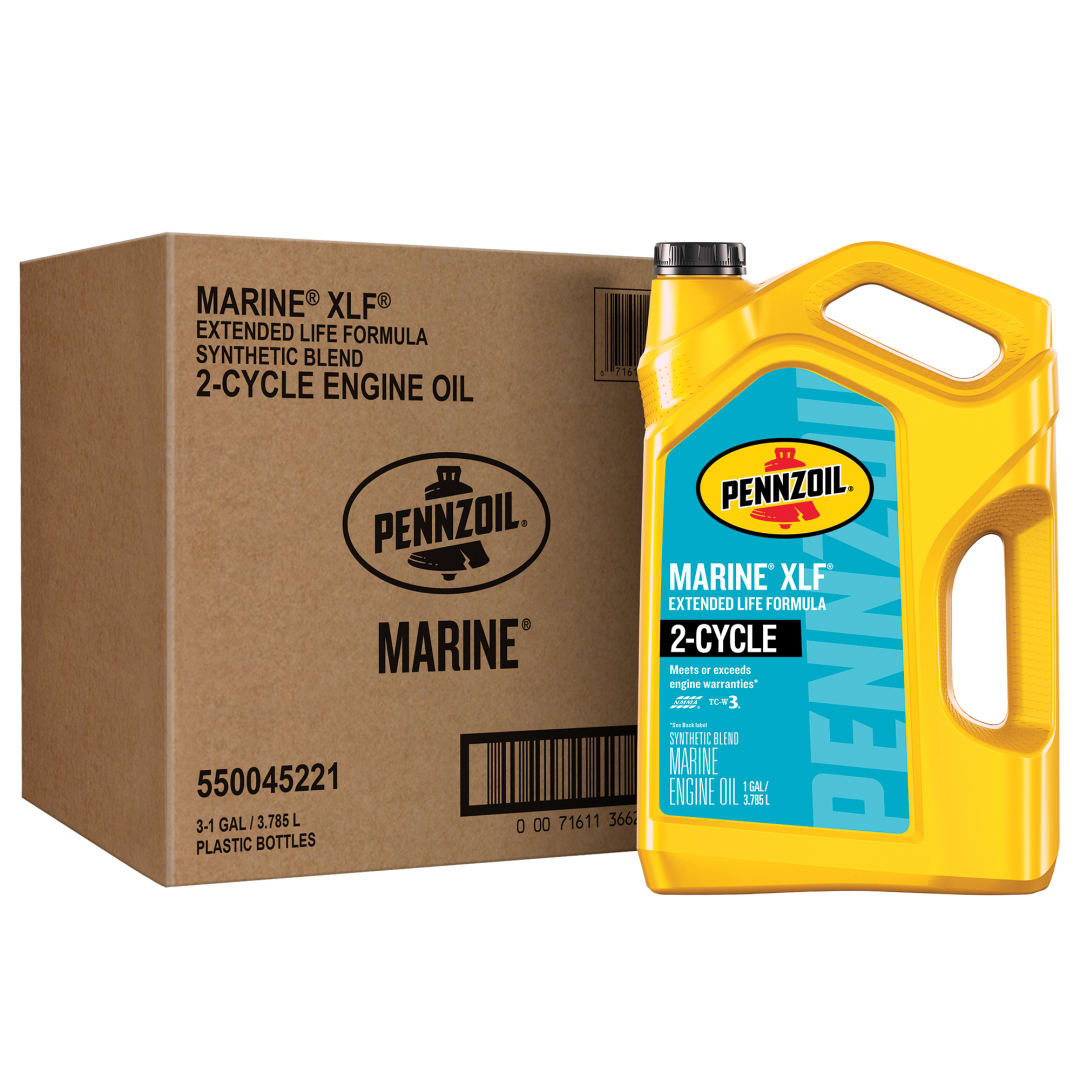 Pennzoil Marine XLF Extended Life Formula Engine Oil, 1 Gallon (3 Pack)
