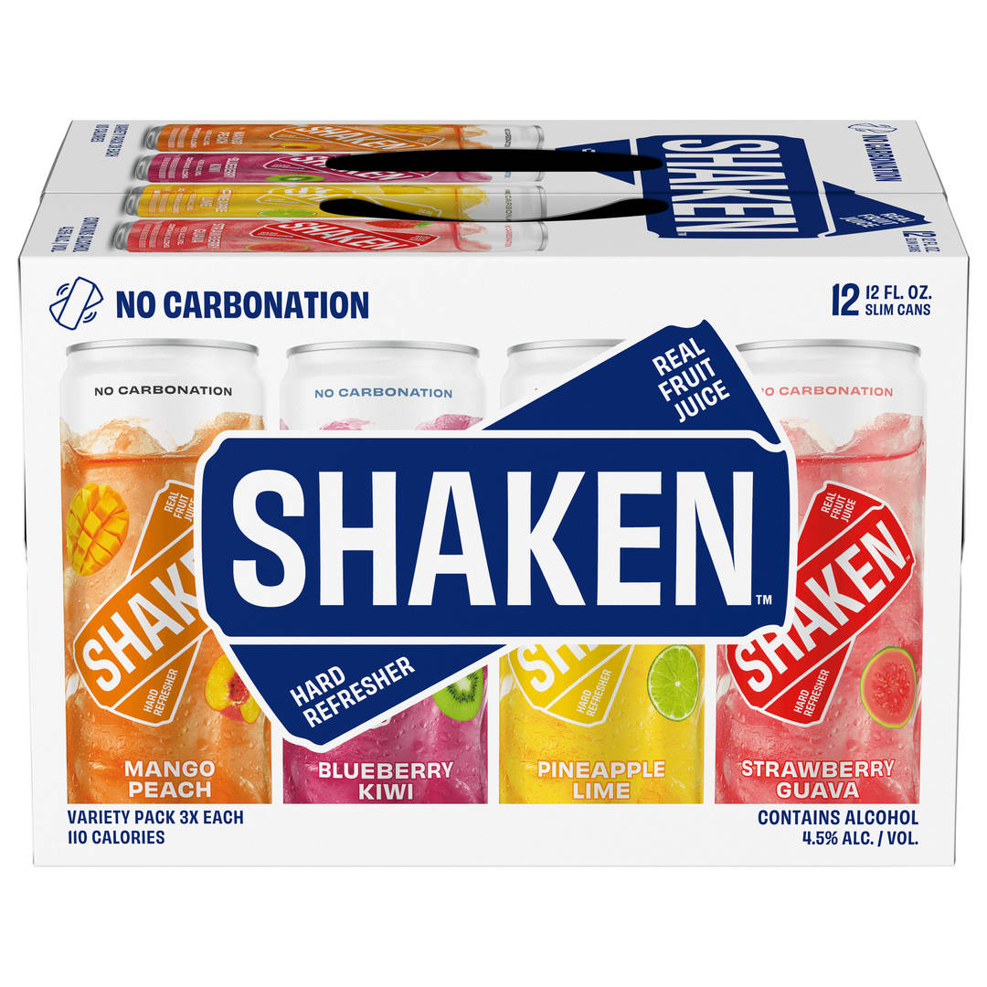 Shaken Variety Pack Assorted Premium Malt Beverage 12 - 12 fl oz Cans