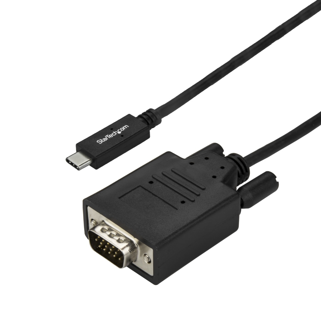 2 m (6 ft.) USB-C to VGA Cable - 1920 x 1200 - Black