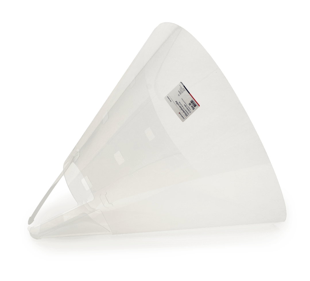 Covetrus Elizabethan Collar with Embossed Paw Design, Transparent, 30cm