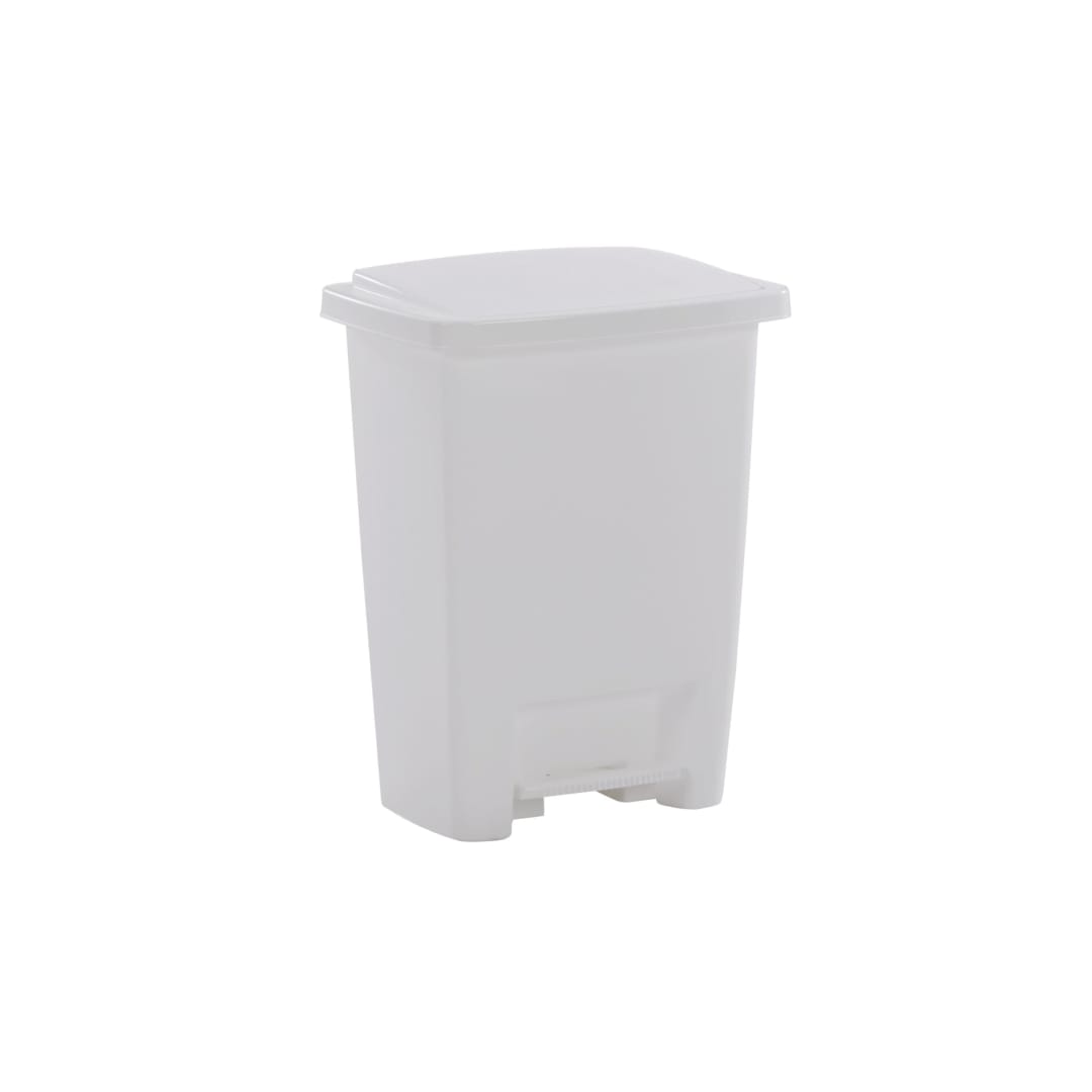Rubbermaid® 8.25G Step-On Trash Can, White