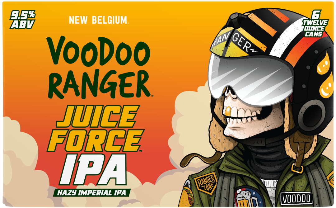 Voodoo Ranger Juice Force Hazy Imperial IPA Beer, 6 Pack, 12 fl oz Cans