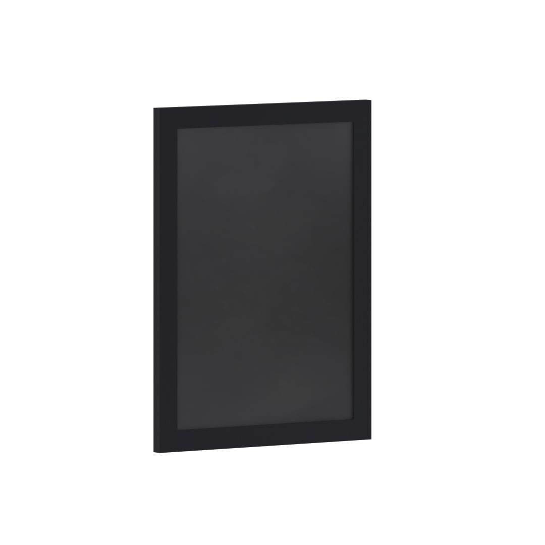 Canterbury 18" x 24" Black Wall Mount Magnetic Chalkboard Sign with Eraser, Hanging Wall Chalkboard Memo Board for Home, School, or Business