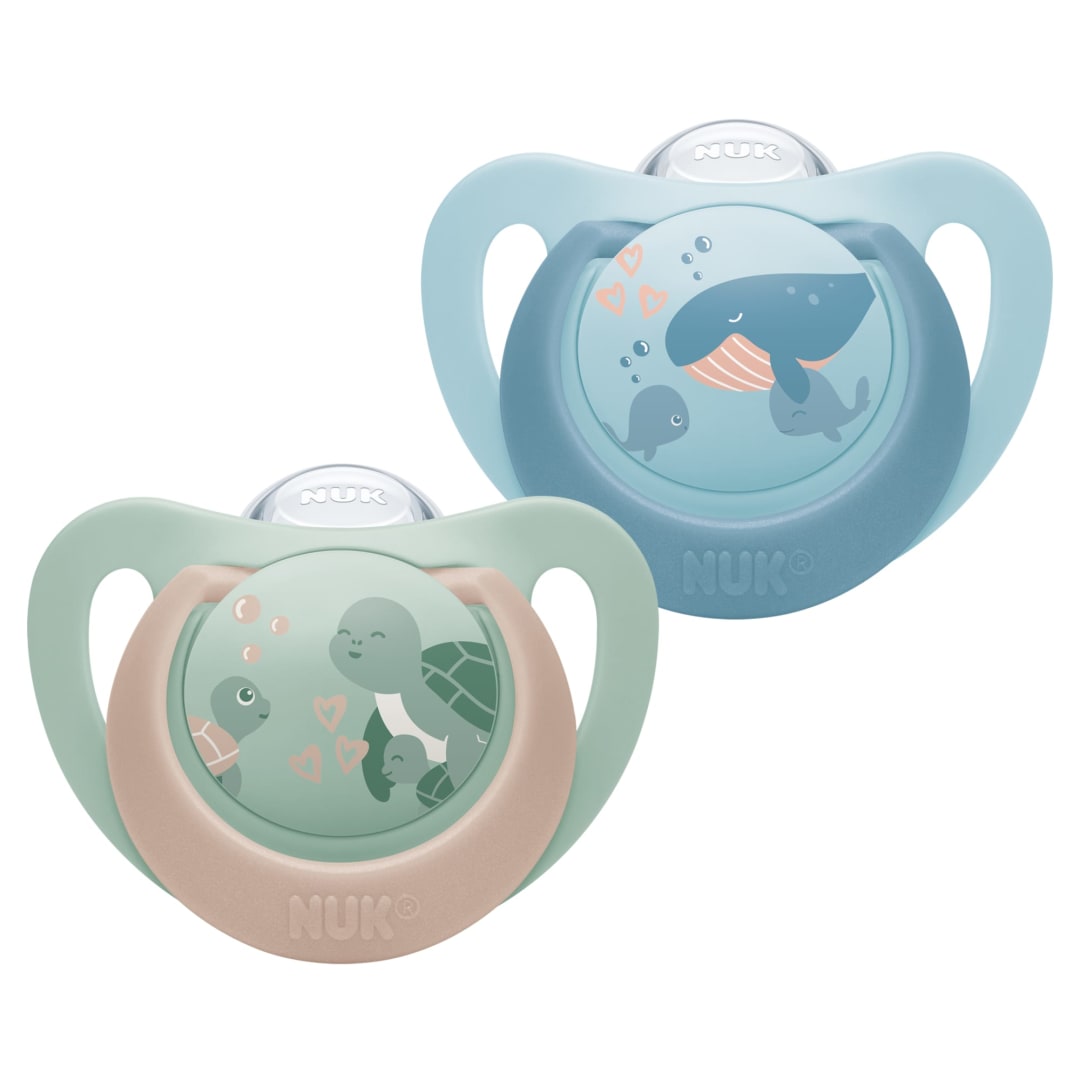 NUK FC PACI SI2 CL2 TURTLE/WHALE 2/BOX