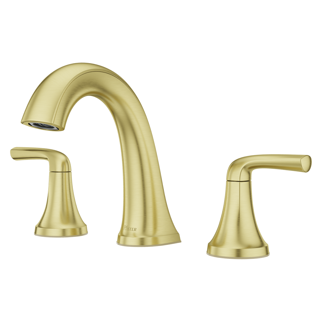 Ladera 2-Handle 8" Widespread Bathroom Faucet in Brushed Gold