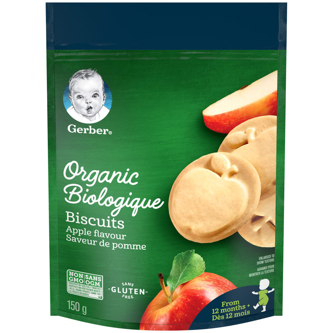 GERBER ORG GluFre Biscuits Appl 6x150gCA