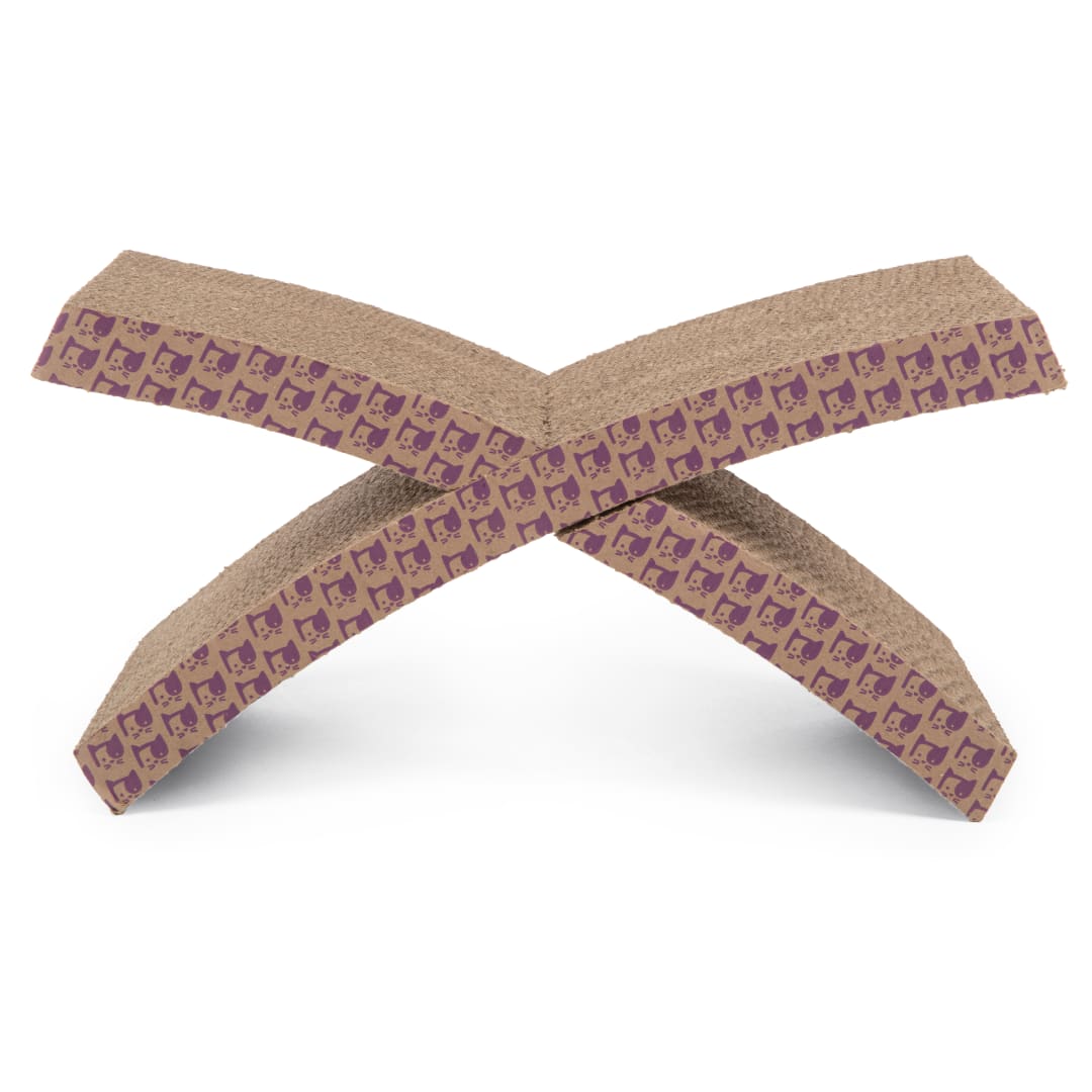 SmartyKat Super Scratcher X with Catnip Infusion Technology Corrugated Cat Scratcher, Hideout, and Lounge
