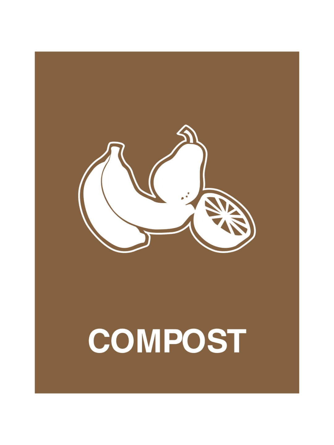 WASTE WATCHER - Sign - Compost - Brown