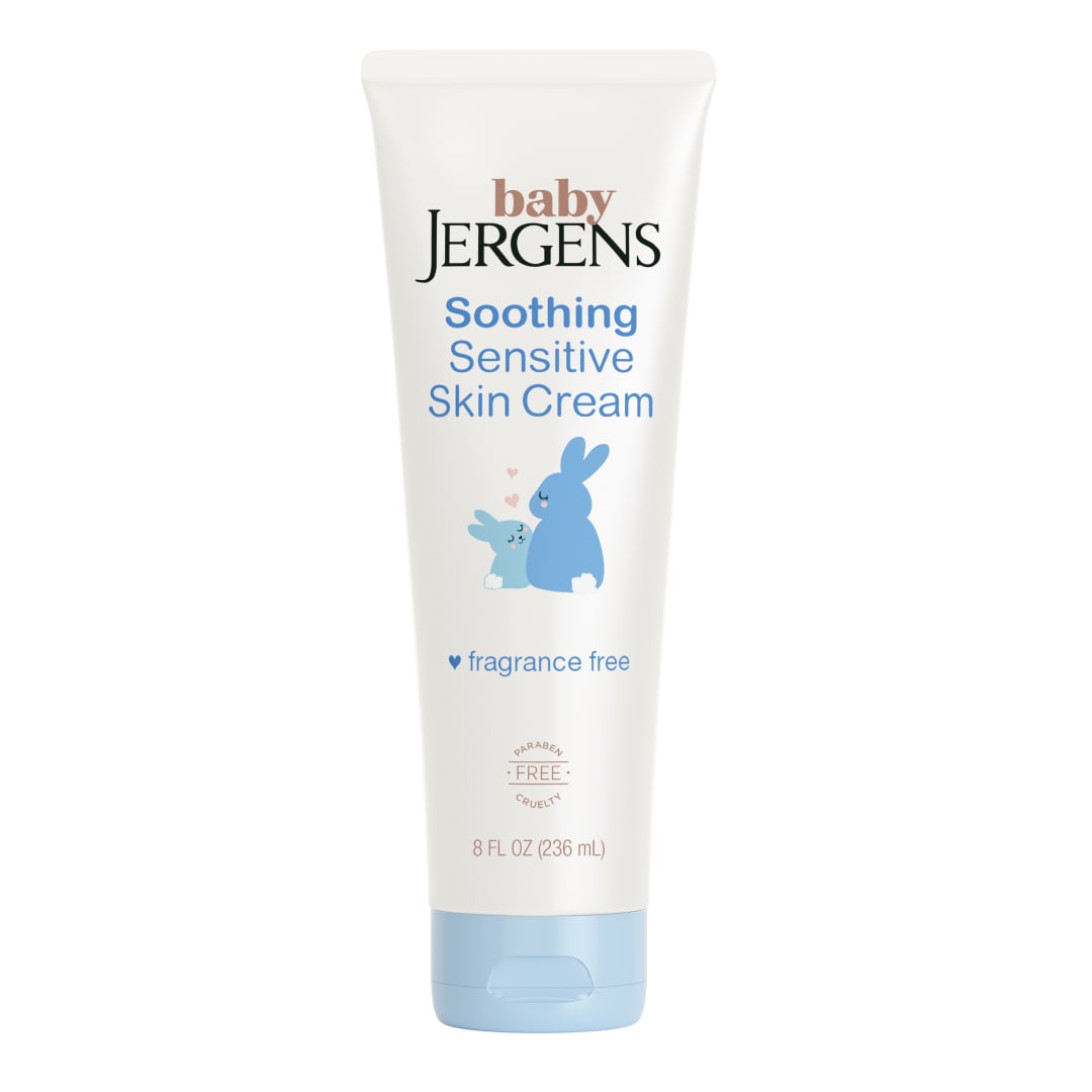 Baby Jergens Soothing Sensitive Skin Cream, Fragrance-Free, 8 Fl Oz