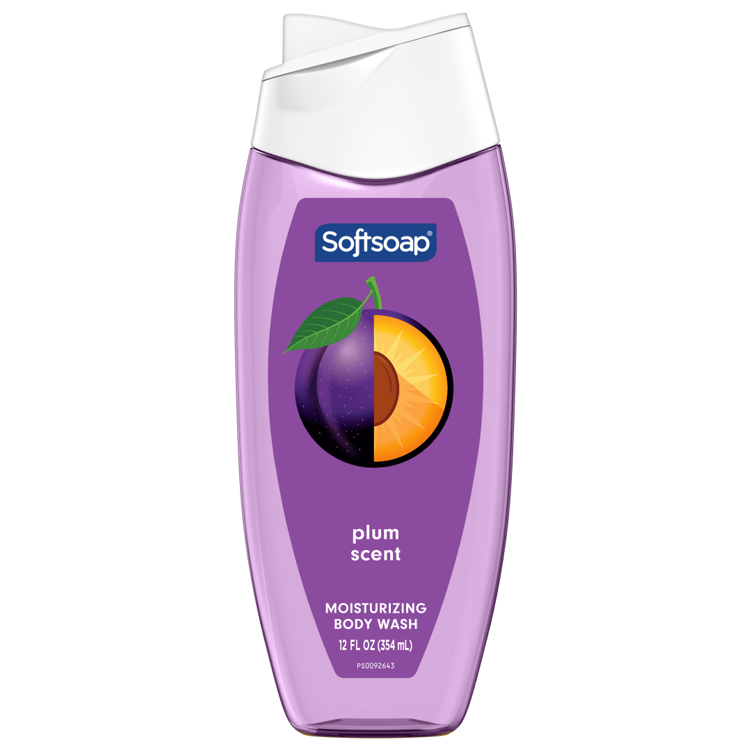 Softsoap Moisturizing Body Wash, pH Balanced, Plum Scent, 12 fl oz