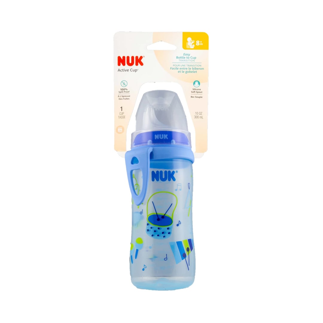 NUK® Active Sippy Cup, 10 oz (300 mL), Colour/Design May Vary, 1 Pack