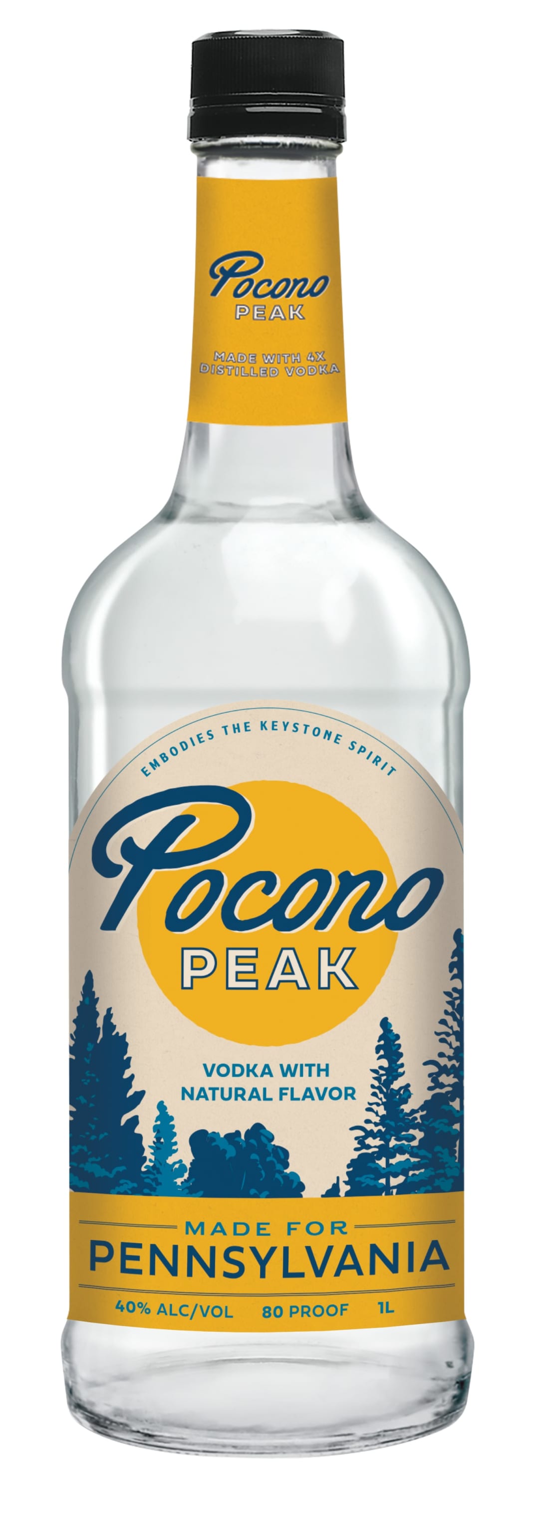 Pocono Peak Vodka 1l 80 Proof