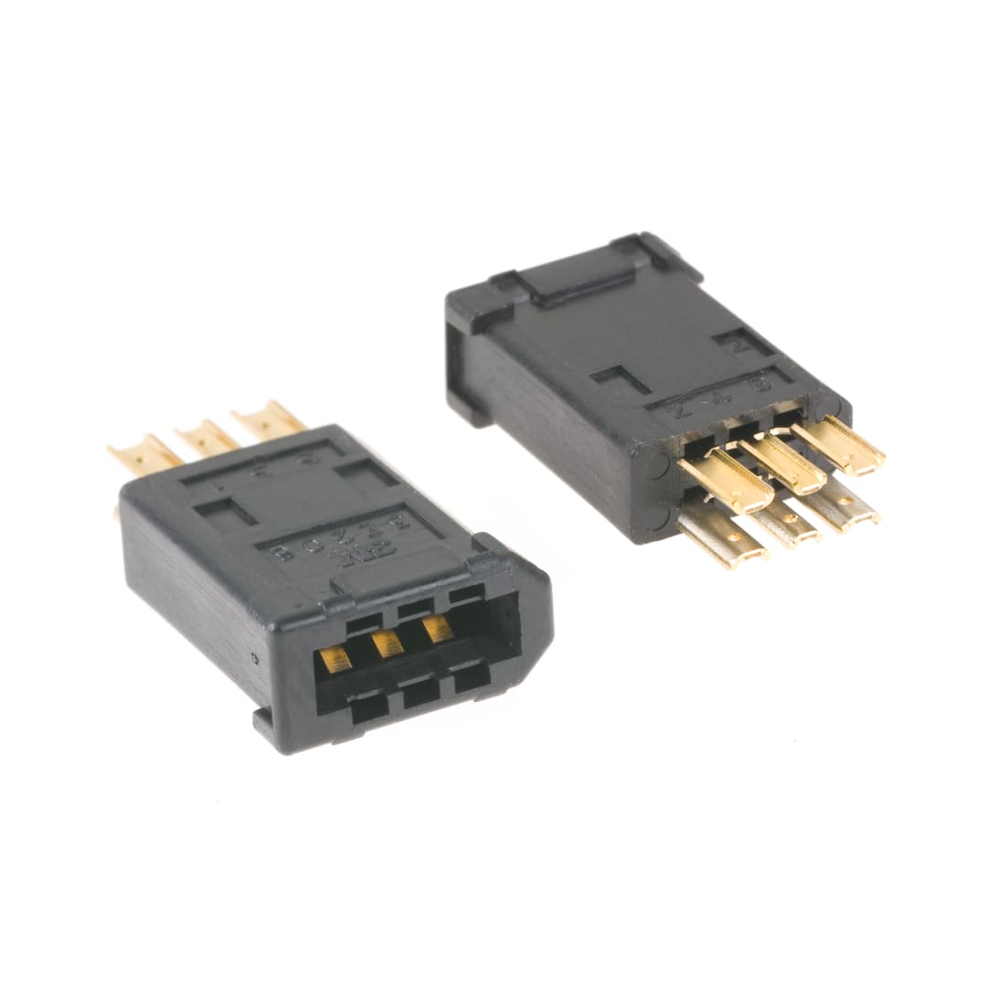 3M™ 3E206-0100 KV, Buchsenstecker für die Kabelmontage, IEEE 1394, 6-polig, 2 mm, E3206 Serie, 0,5 µm Au