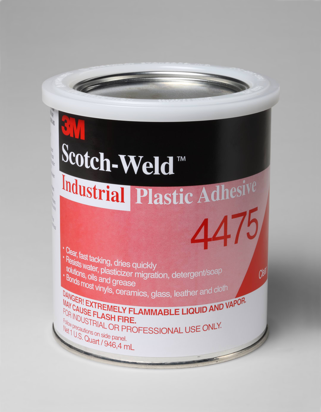 3M™ Industrial Plastic Adhesive 4475, Clear, 5 oz