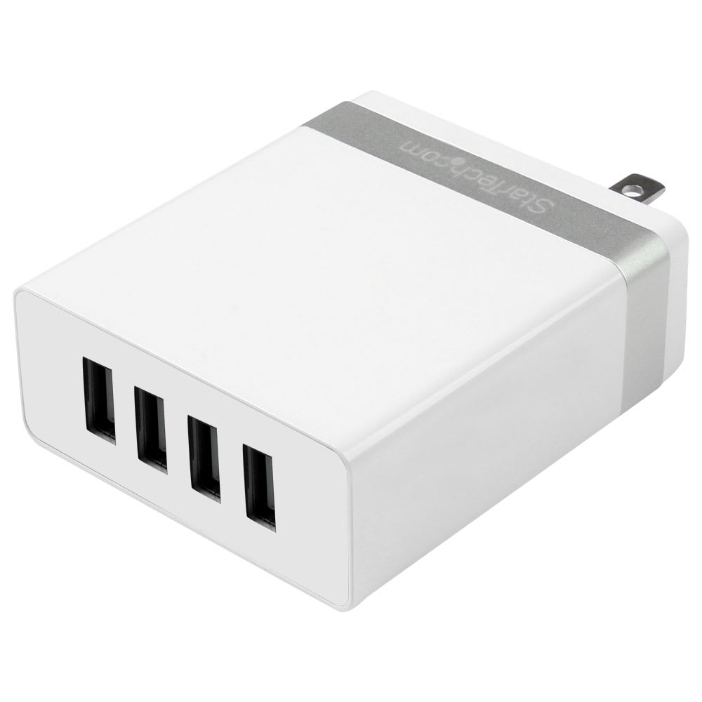 4-Port USB Wall Charger - 36W/7.2A - White