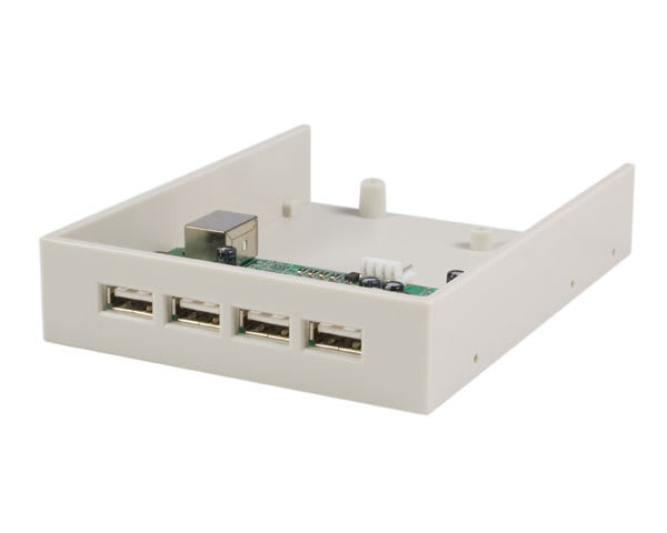 4 Port Front USB Hub for 3.5 Drive Bay