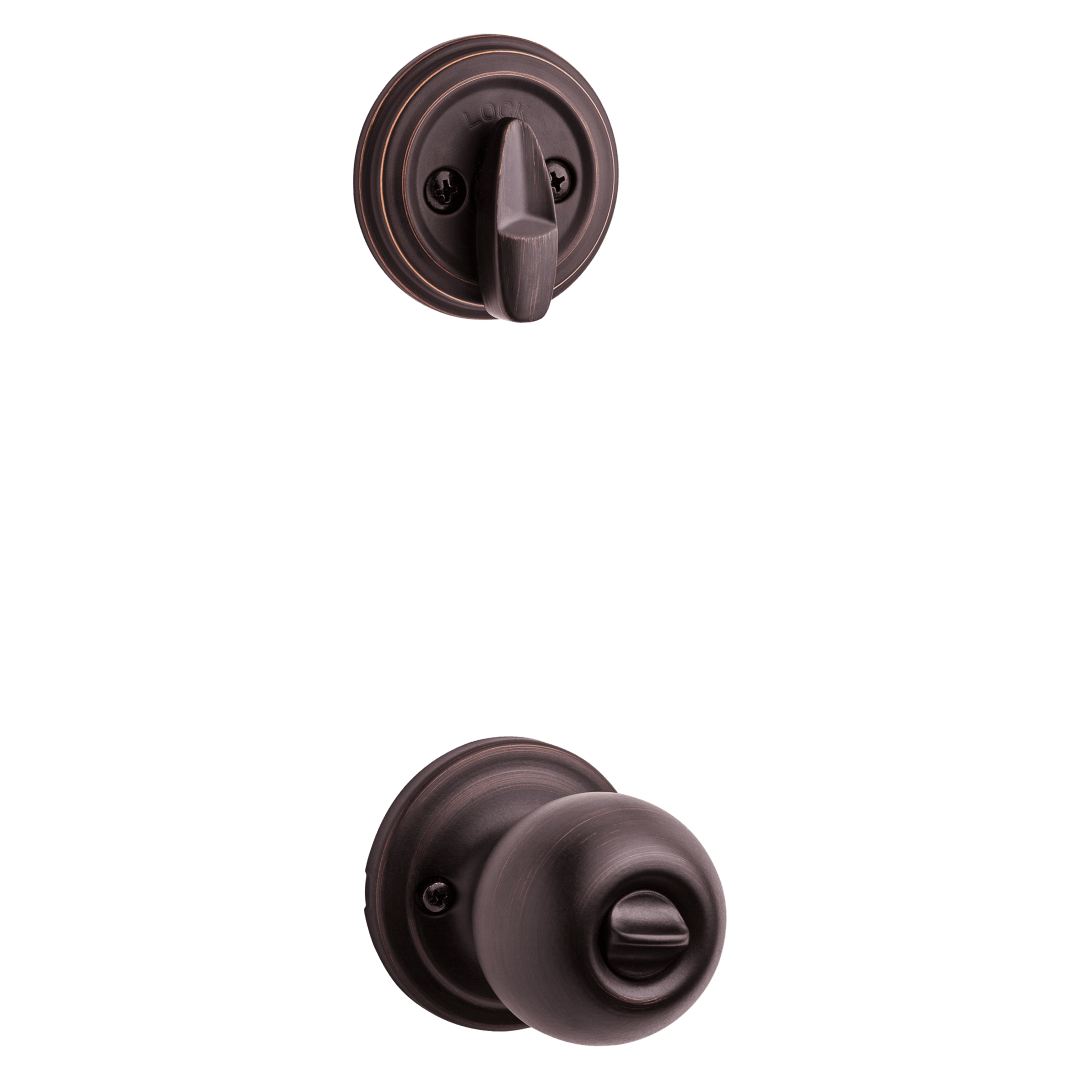 978 Single Cylinder Interior Pack w/Circa Keyed Entry Knob for Montara Handlesets in Venetian Bronze