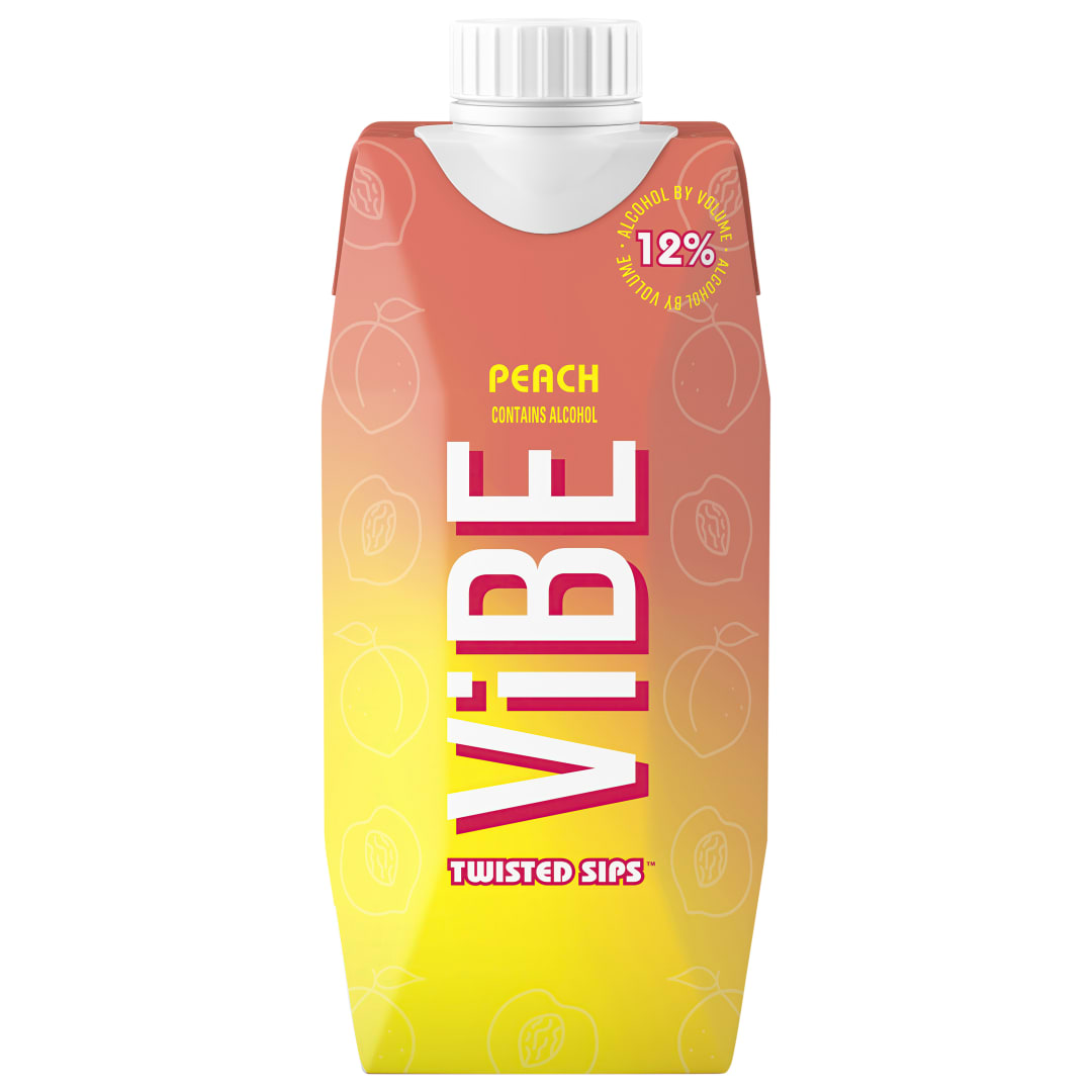 ViBE Twisted Sips Peach Sweet Wine Tetra 500ml