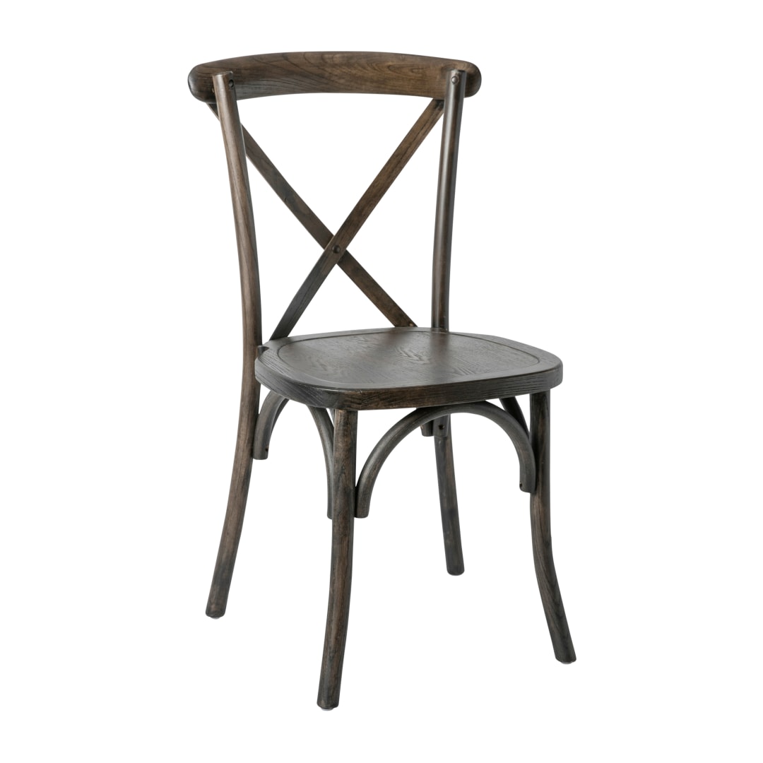 2 Pack HERCULES Series Early American Cross Back Chair