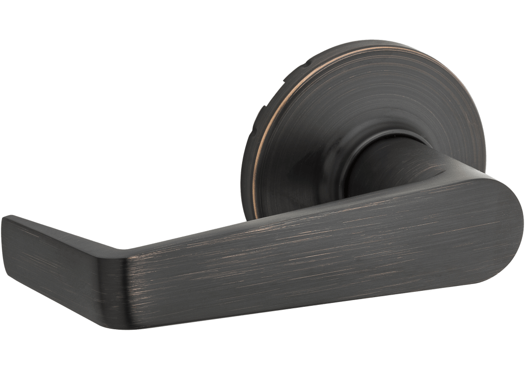 Kingston Round Dummy Lever in Venetian Bronze
