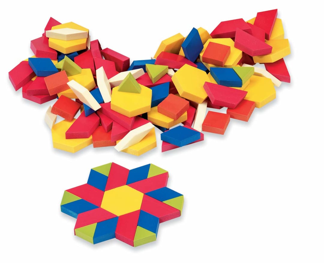 PATTERN BLOCKS, PLASTIC, 0.5CM, SET/250