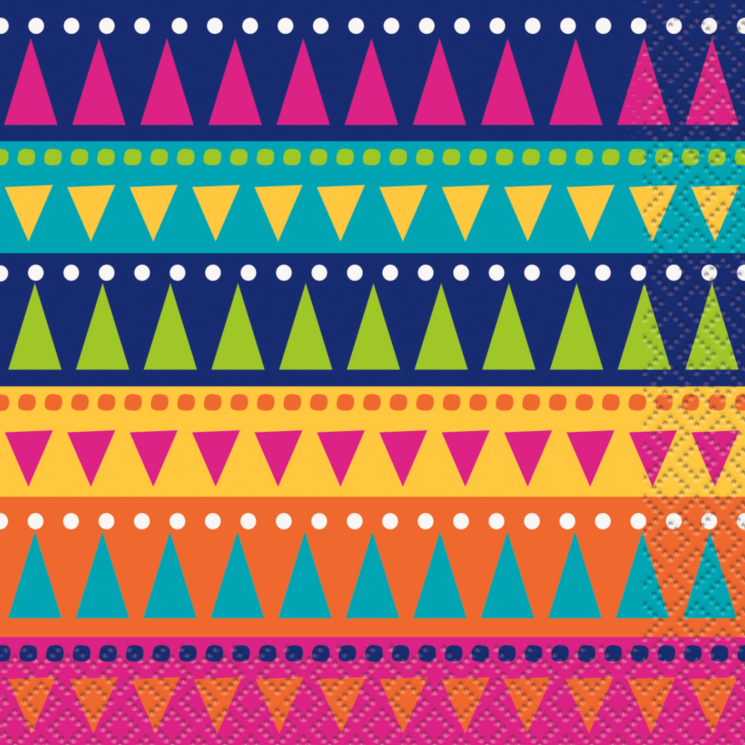 Boho Fiesta Beverage Napkins, 24ct
