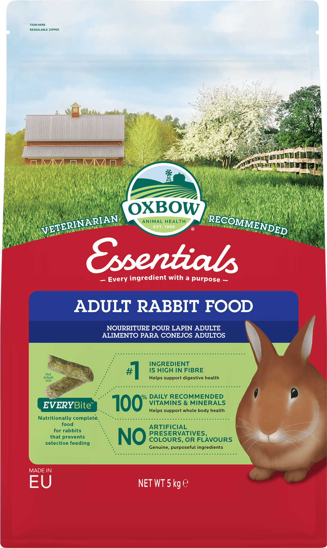 Oxbow Essentials Adult Rabbit - 5kg