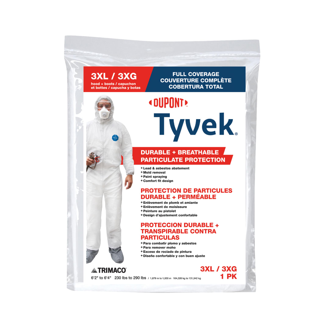 Tyvek® Coveralls with Hood & Boot, 3XL