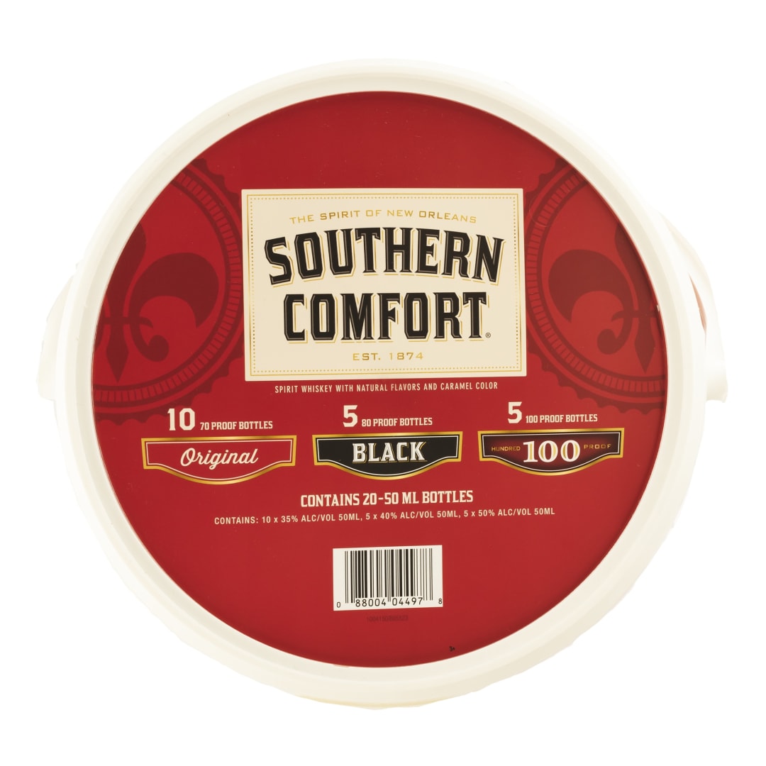 Southern Comfort Variety Spirit Whiskey 20 Pack Party Bucket 50ml Varying Proof