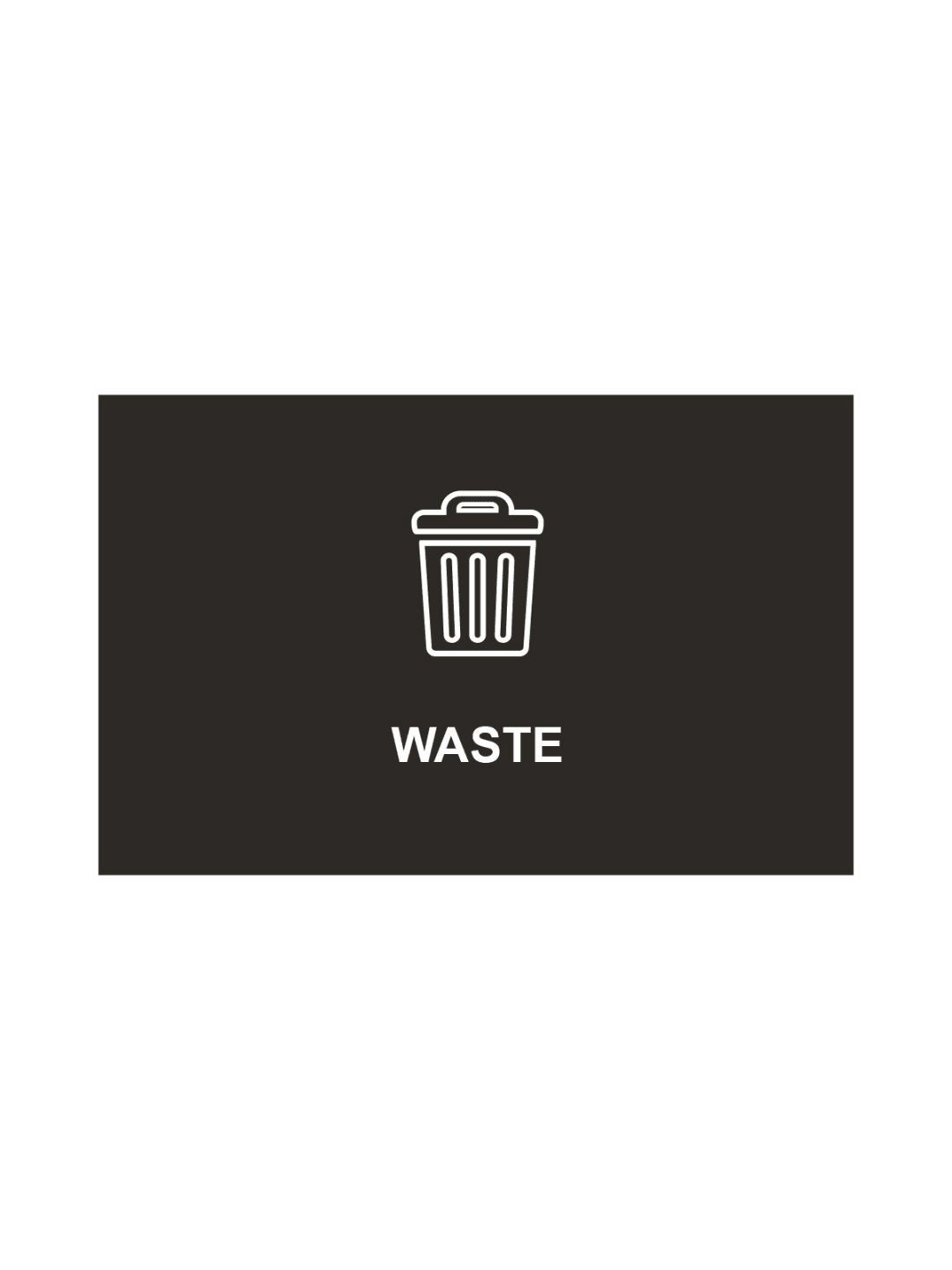 SPECTRUM - Ellipse Single Sign - Waste - Black-White