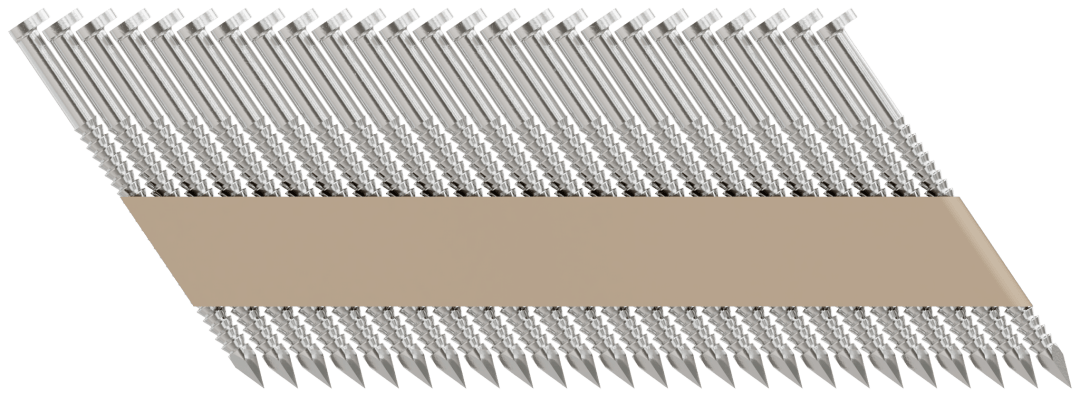 Simpson Strong-Tie S12A200T31 31°–34° Paper Tape, Clipped Head, Ring-Shank Nail — 2 in. Type 304 (1000-Qty) (Pack of 6)