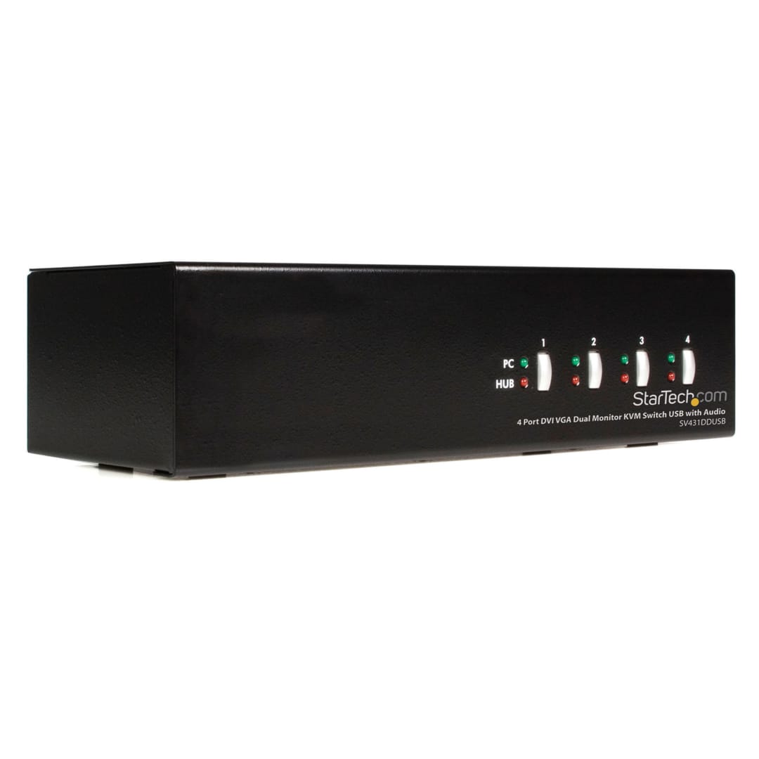 4 - port DVI/VGA USB KVM Switch