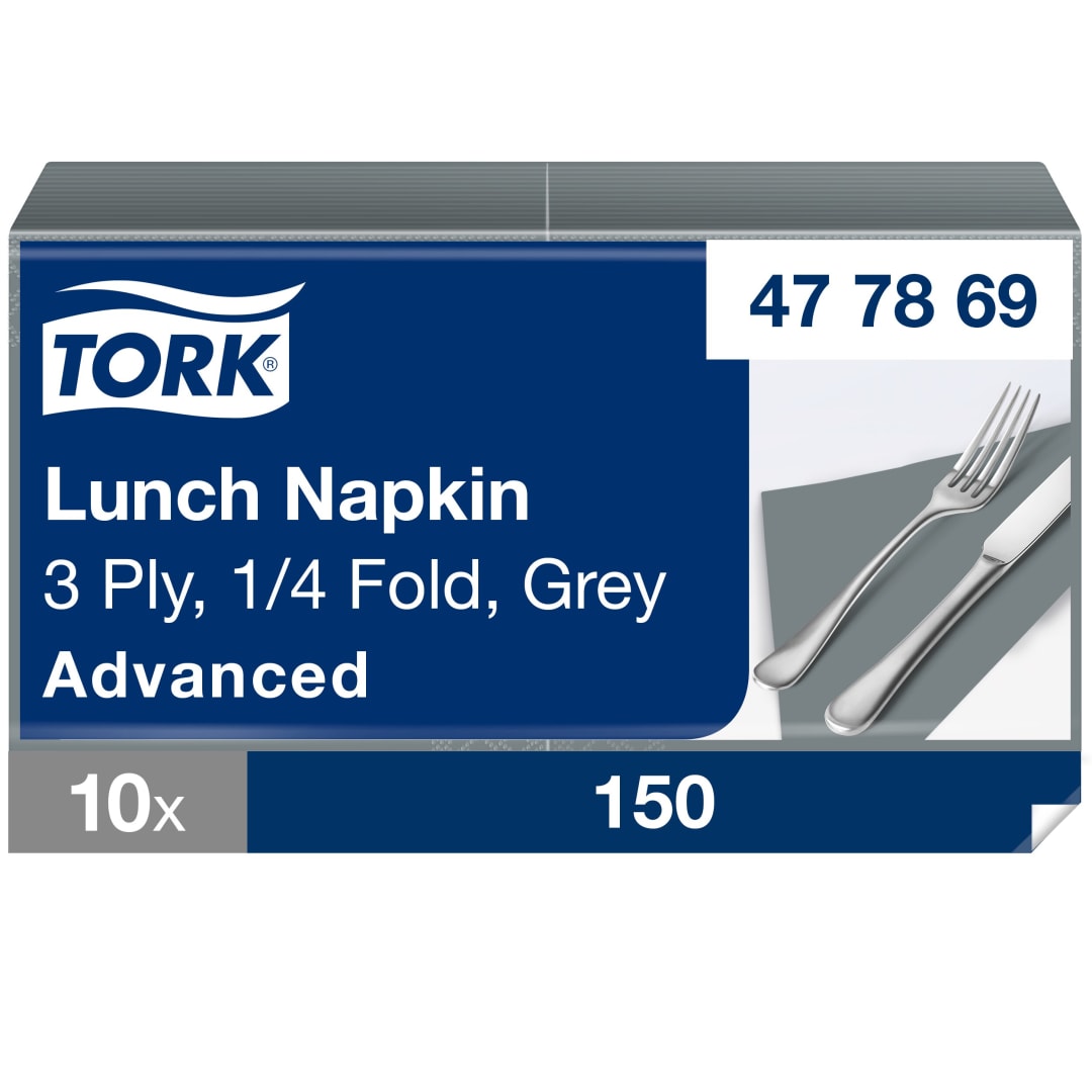 Tork Soft Grey Lunch Napkin