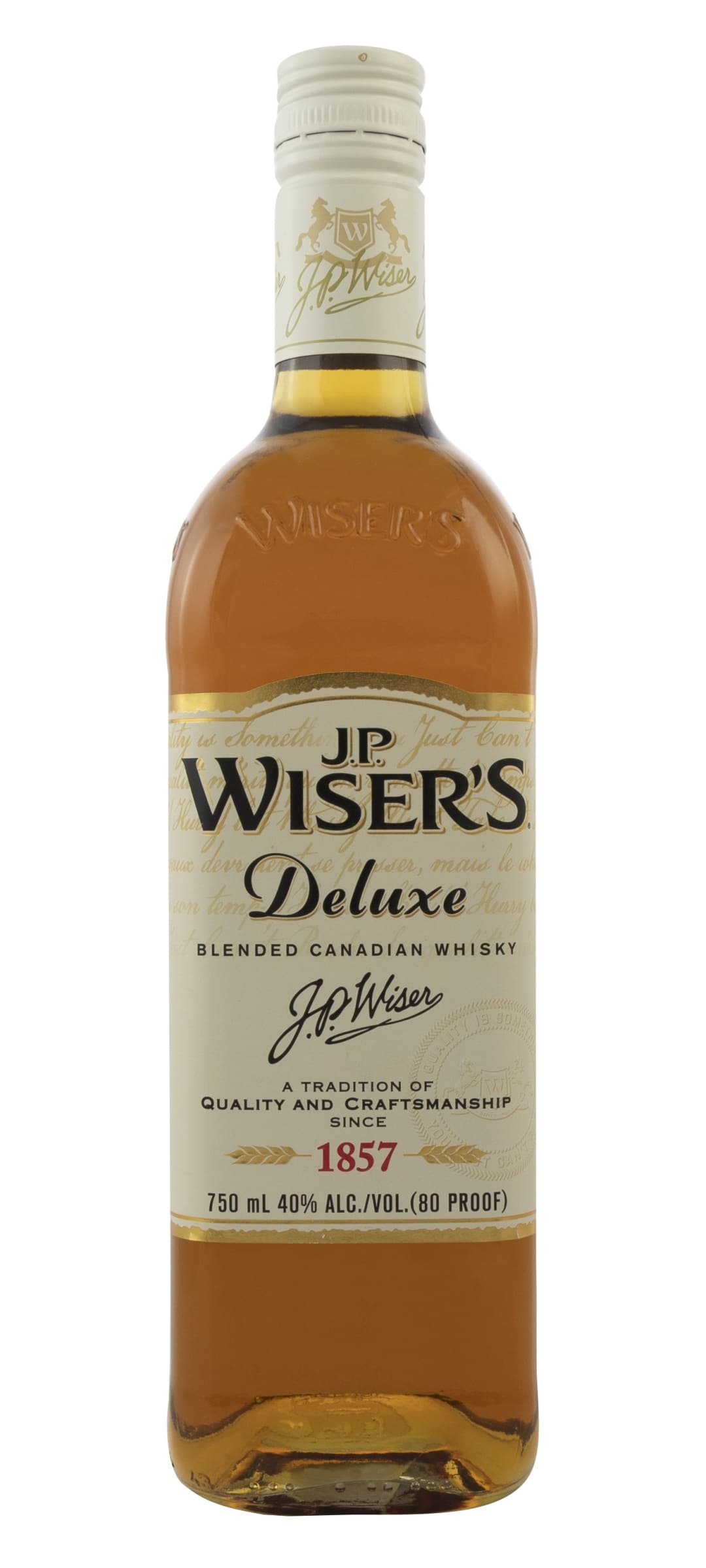 J.P. Wiser's Deluxe Blended Canadian Whisky 750ml 80 Proof