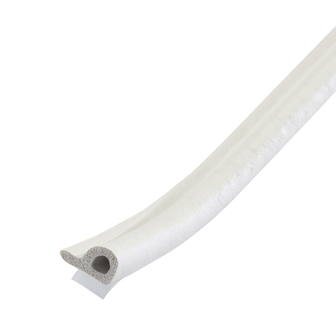 02576 - 7/32 in. x 3/8 in. x 17 ft. White Premium Rubber Window Seal for Small Gaps