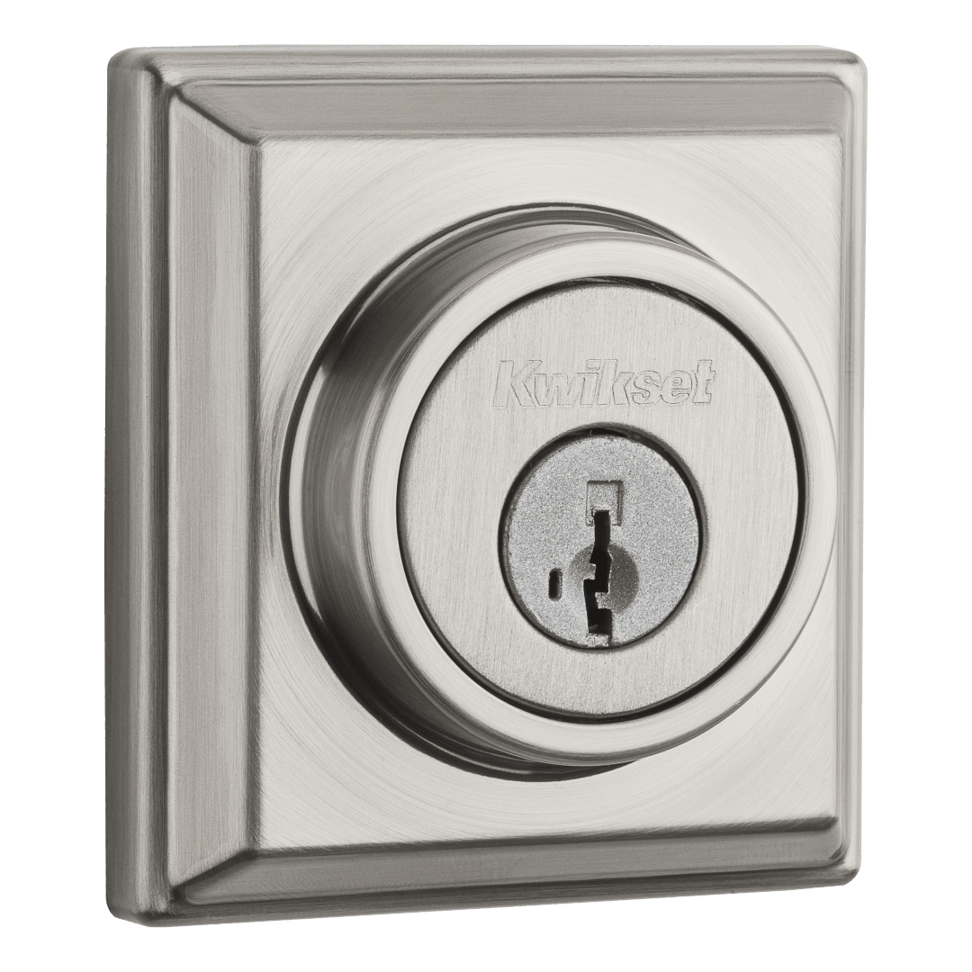 914 Signature Series 2nd Gen Contemporary Deadbolt featuring SmartKey Security™ and Home Connect Technology in Satin Nickel