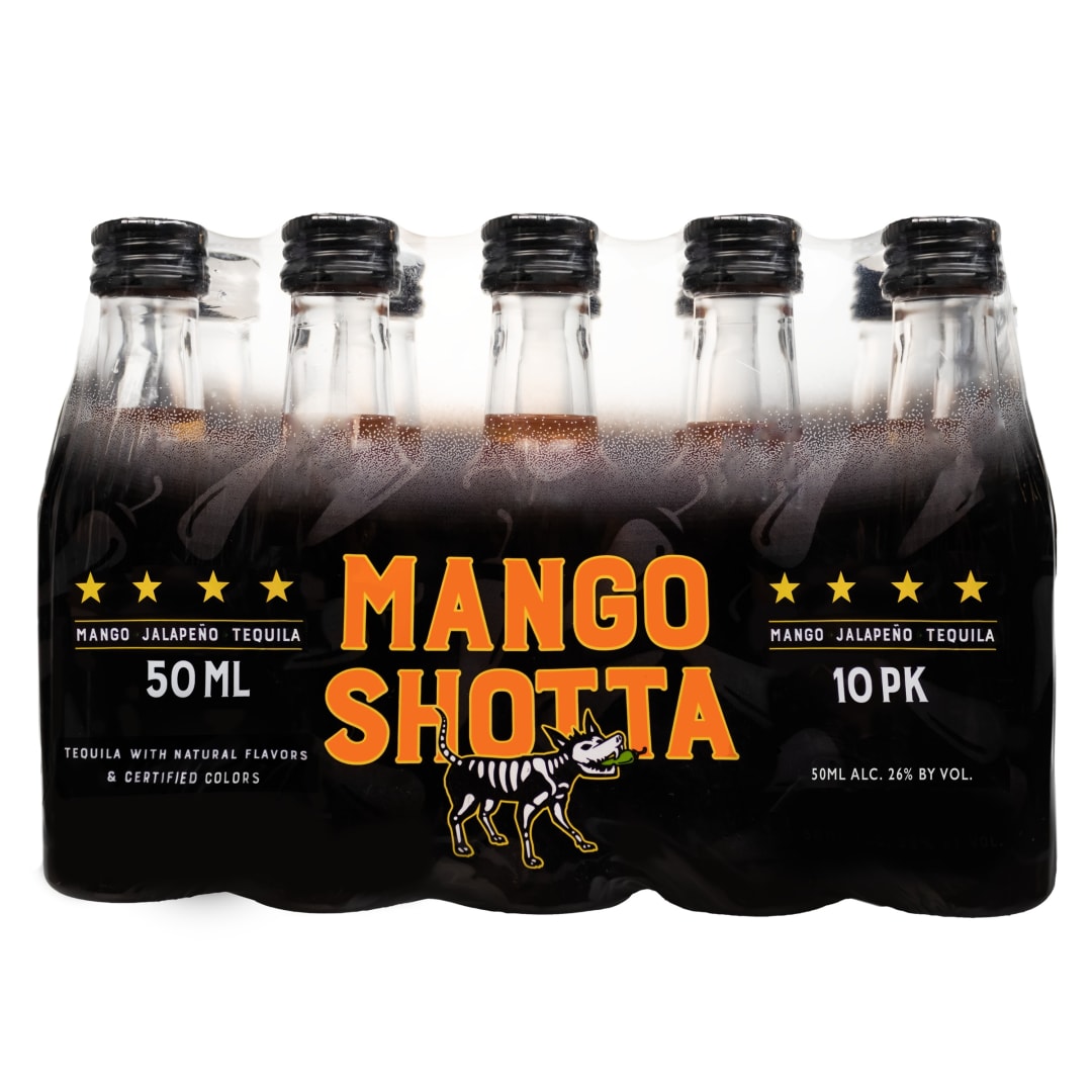 Mango Shotta Tequila 10 Pack 50ml 52 Proof