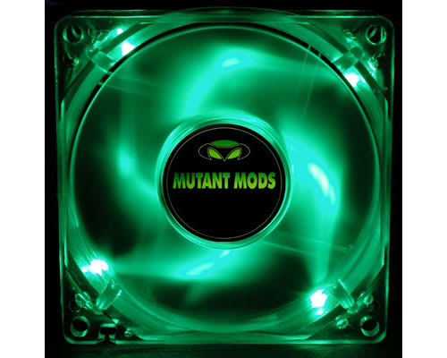 Green 8cm LED Case Fan