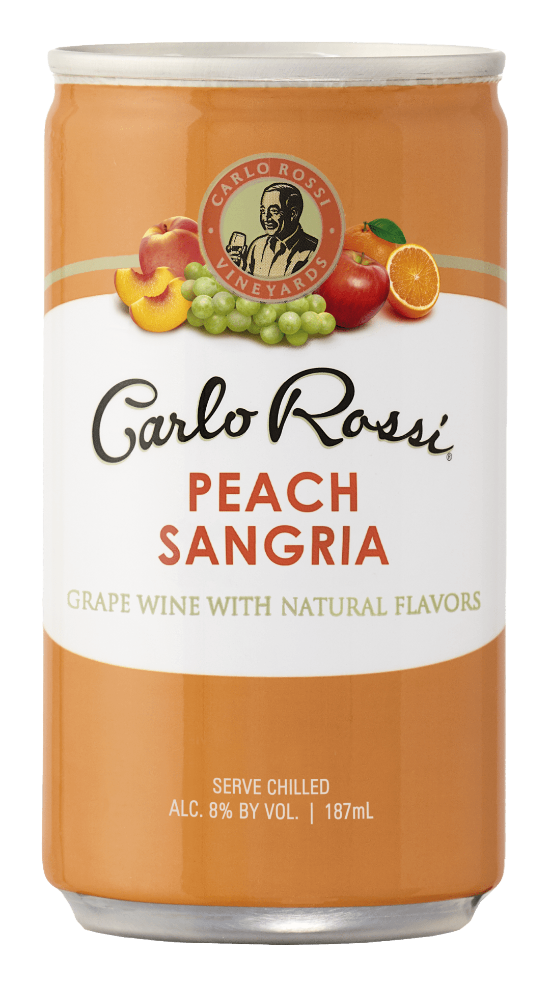Carlo Rossi Peach Sangria Wine Can 187ml