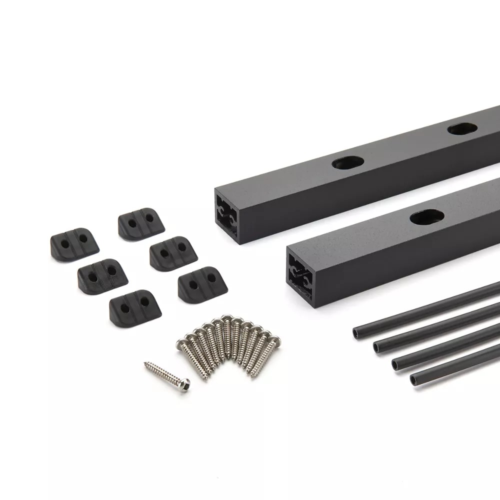 42-in Signature Rod Rail Vertical Kit-Stair-Charcoal Black