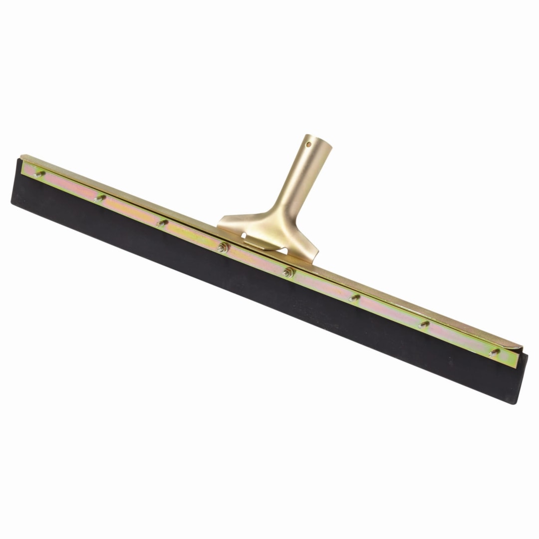 24" Straight Floor Squeegee, Non Marking Rubber Blade, Black