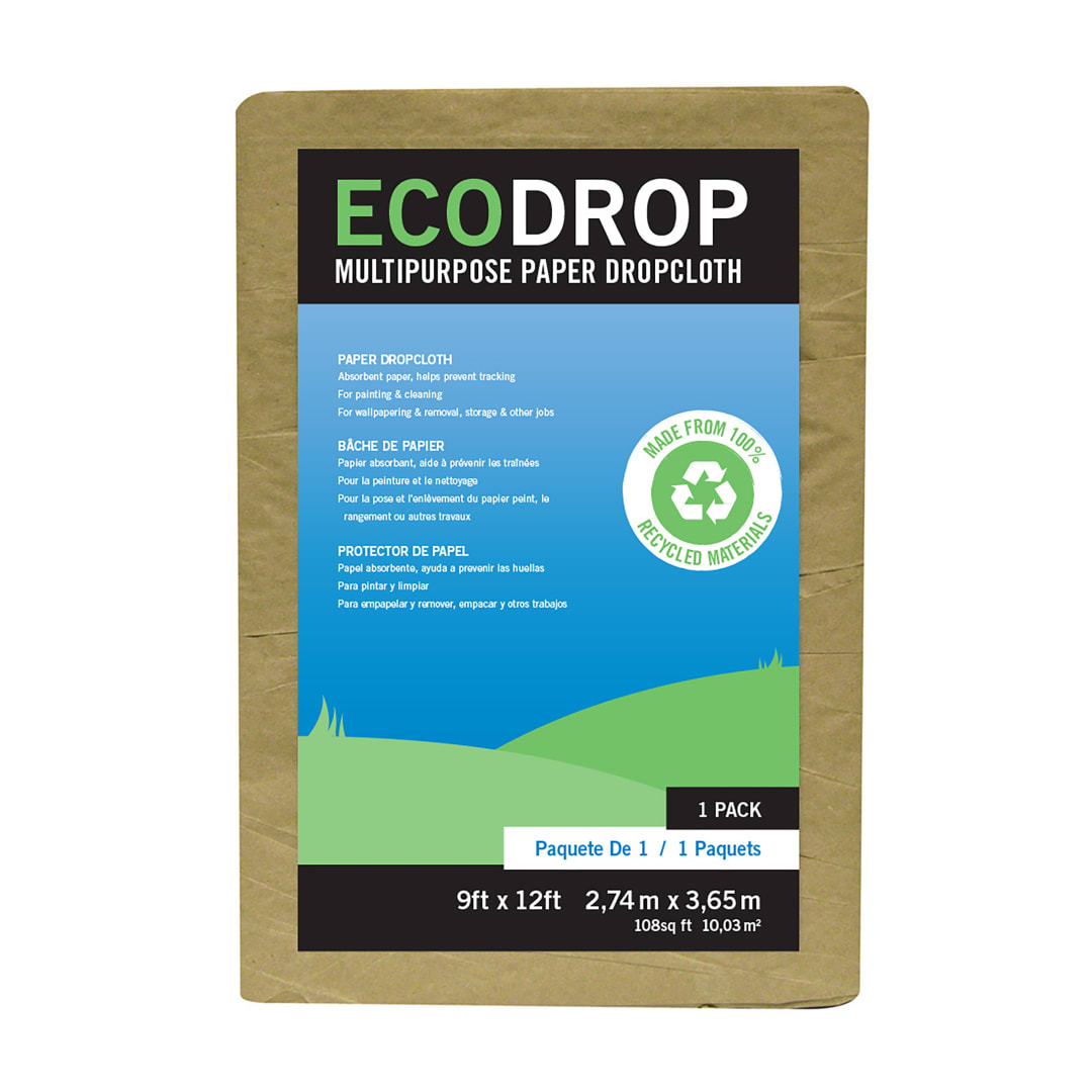 EcoDrop™ Paper Dropcloth, 9'x12'
